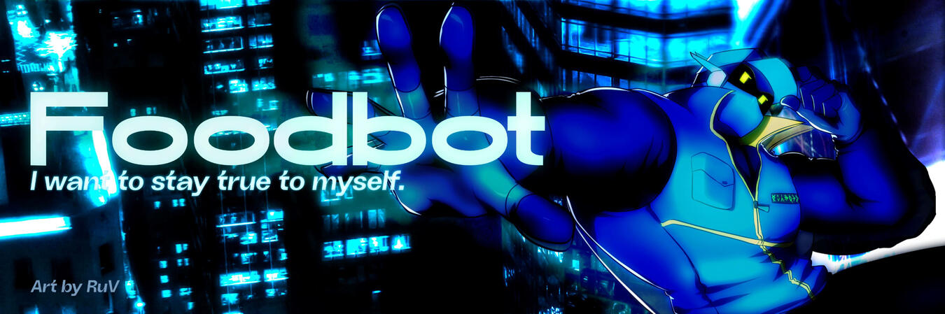 Foodbot - Social Media Banner - Illustration by RuV